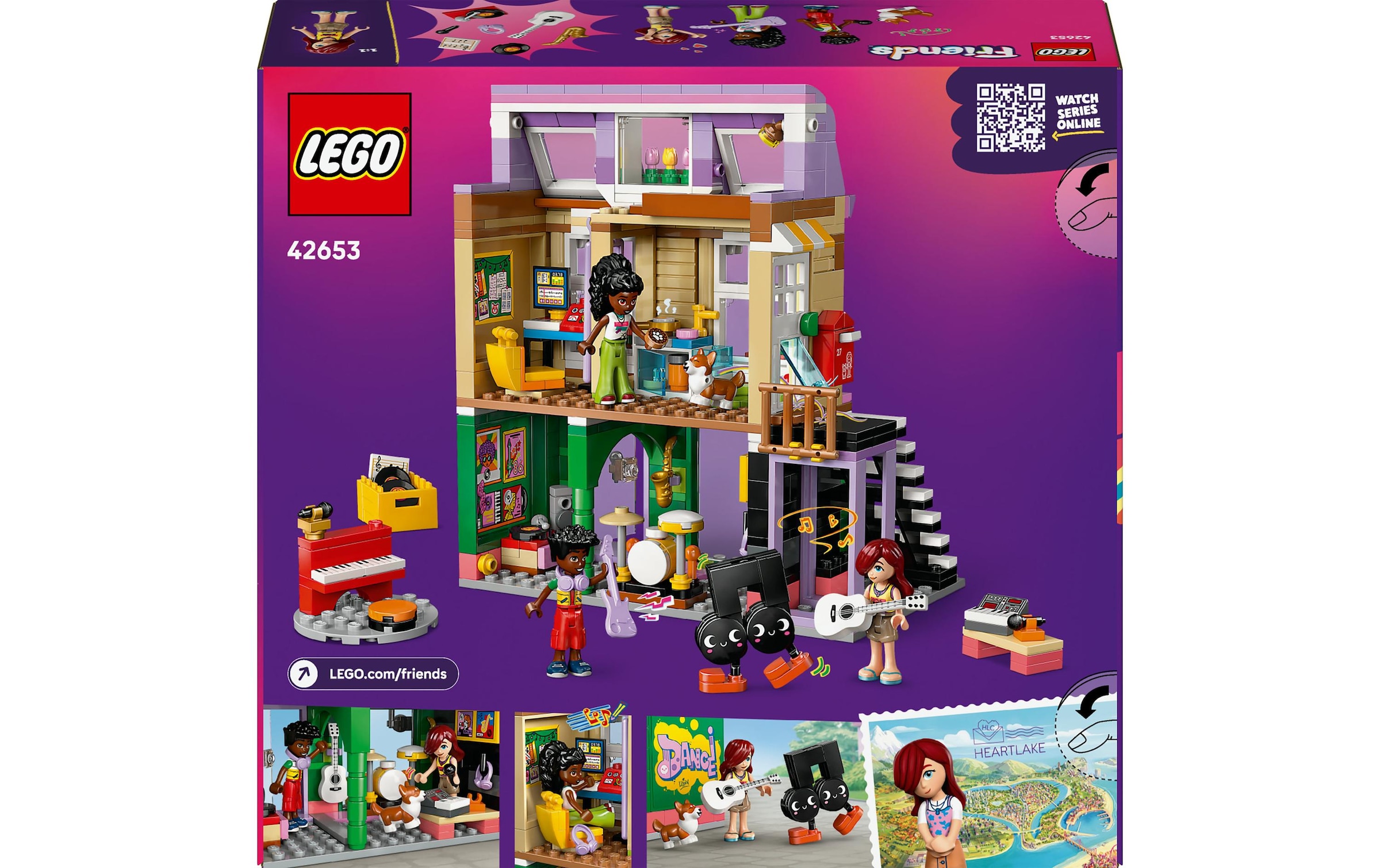 LEGO® Spielbausteine »Friends Musikladen & Wohnung 42653«