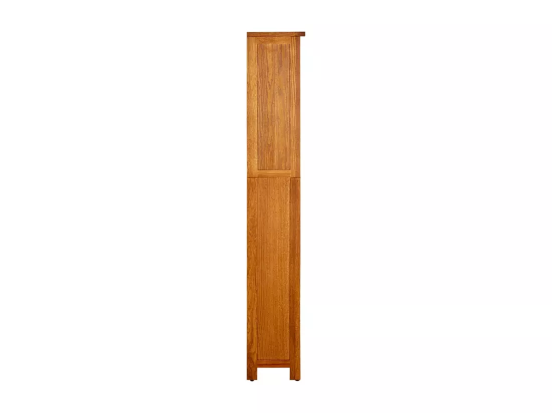 Bibliothèque à 5 étagères 45x22x140 cm Bois de chêne massif
