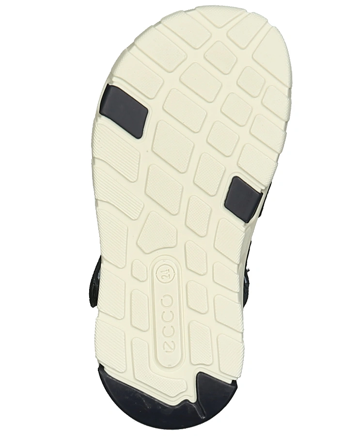 Lauflern-Sandalen MINI STRIDE mit Zehenschutz in nachtblau/hellblau