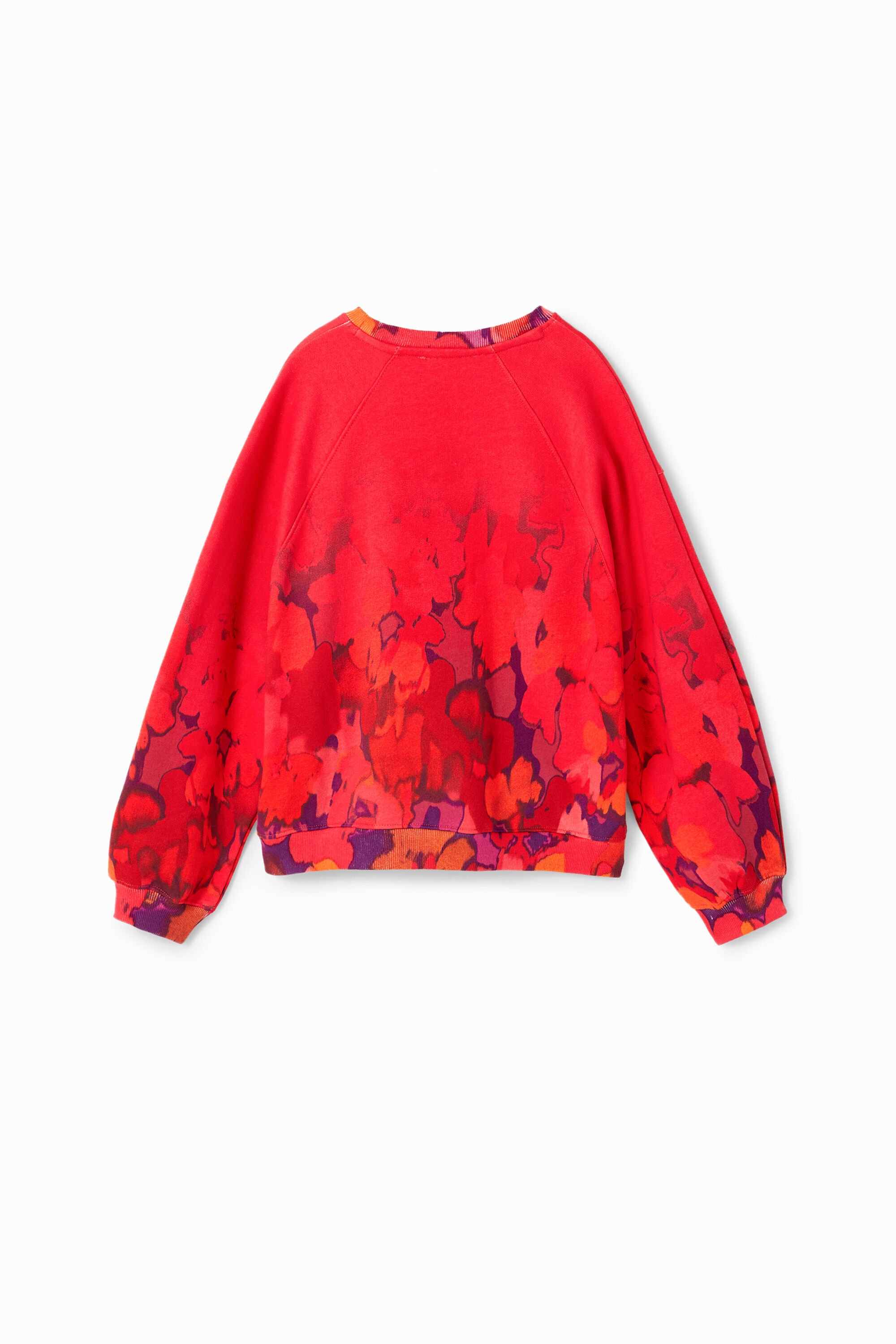 Sweat-shirt fleurs aquarelle