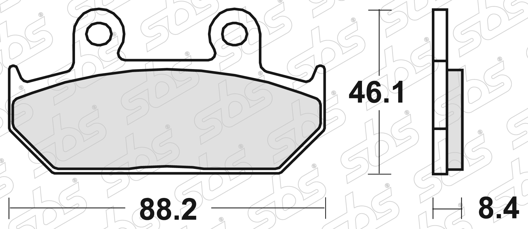 SBS - Plaquettes de frein 600 HS