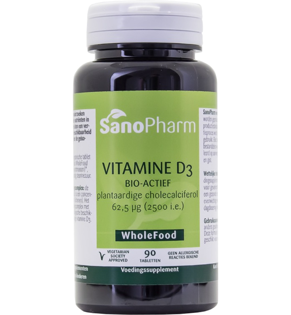 Sanopharm Vitamine D3 62.5mcg/2500IE (90 tabletten)