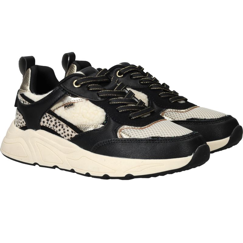 POSH by Poelman Sneakers Zwart Dames