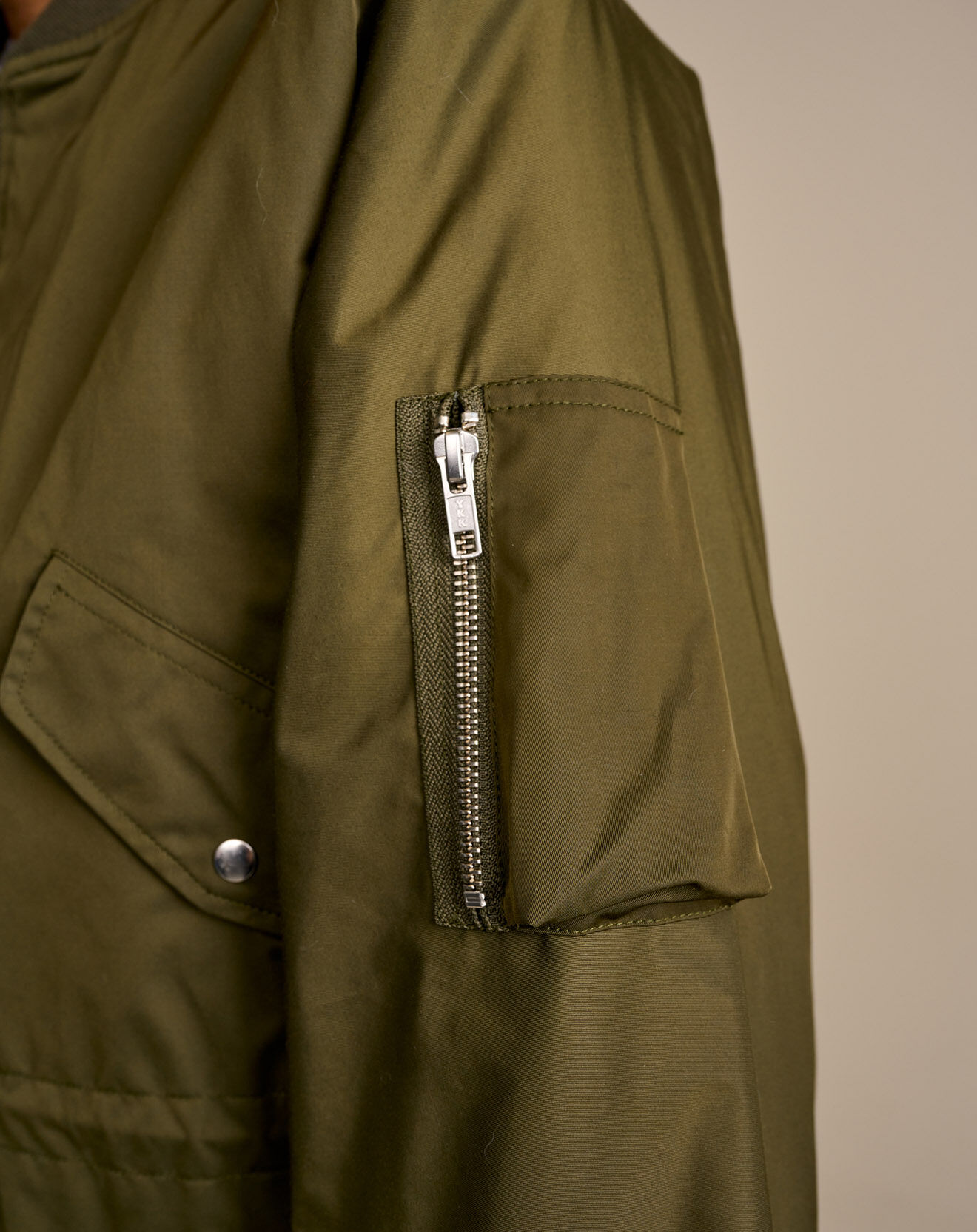 Bellerose Veste bombers oversize Heyden vert olive