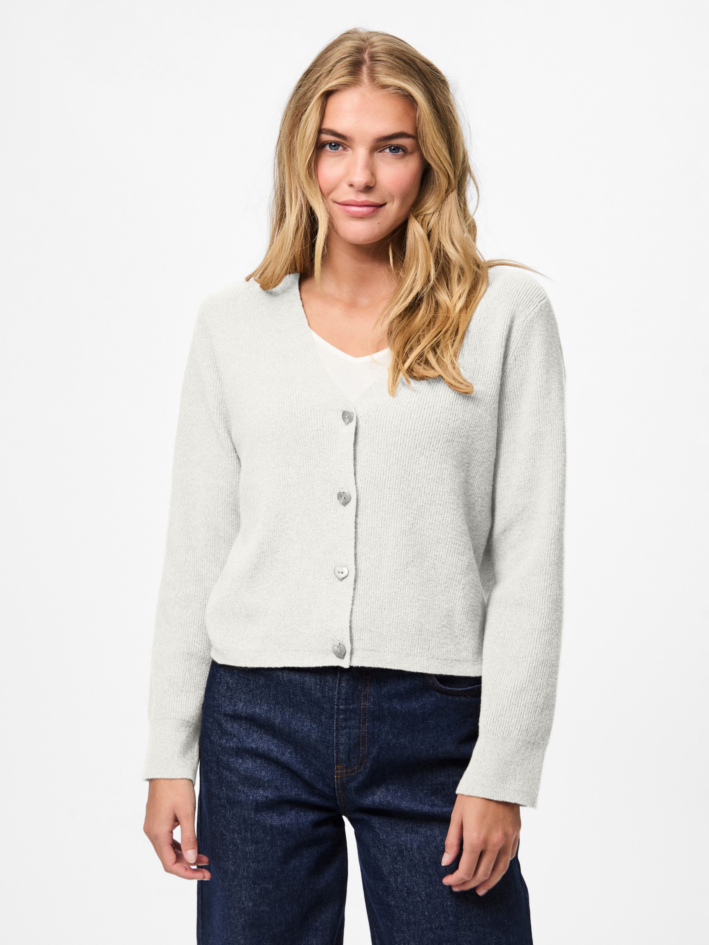 pieces Strickjacke »PCORA LS V-NECK KNIT CARDIGAN PWP BC«