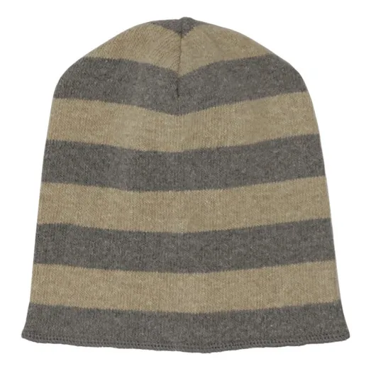 Zhoe & Tobiah Bonnet Maille Rayé | Beige