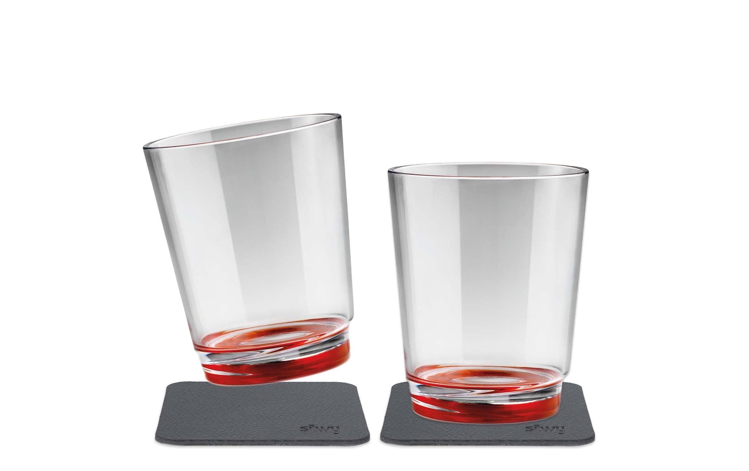 Outdoor-Becher Ready Red 2er-Set magnetischMagnet Trinkglas-Set mit Magnet-Pads
