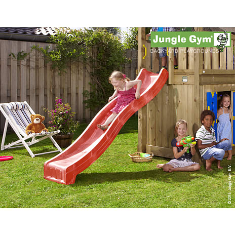 Jungle Gym rutsjebane rød 220 cm