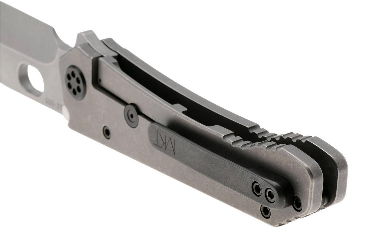 Medford 187 DP 25-187DP-01, Tumbled D2 Droppoint, Old School Tumbled Handle, Black Hardware zakmes