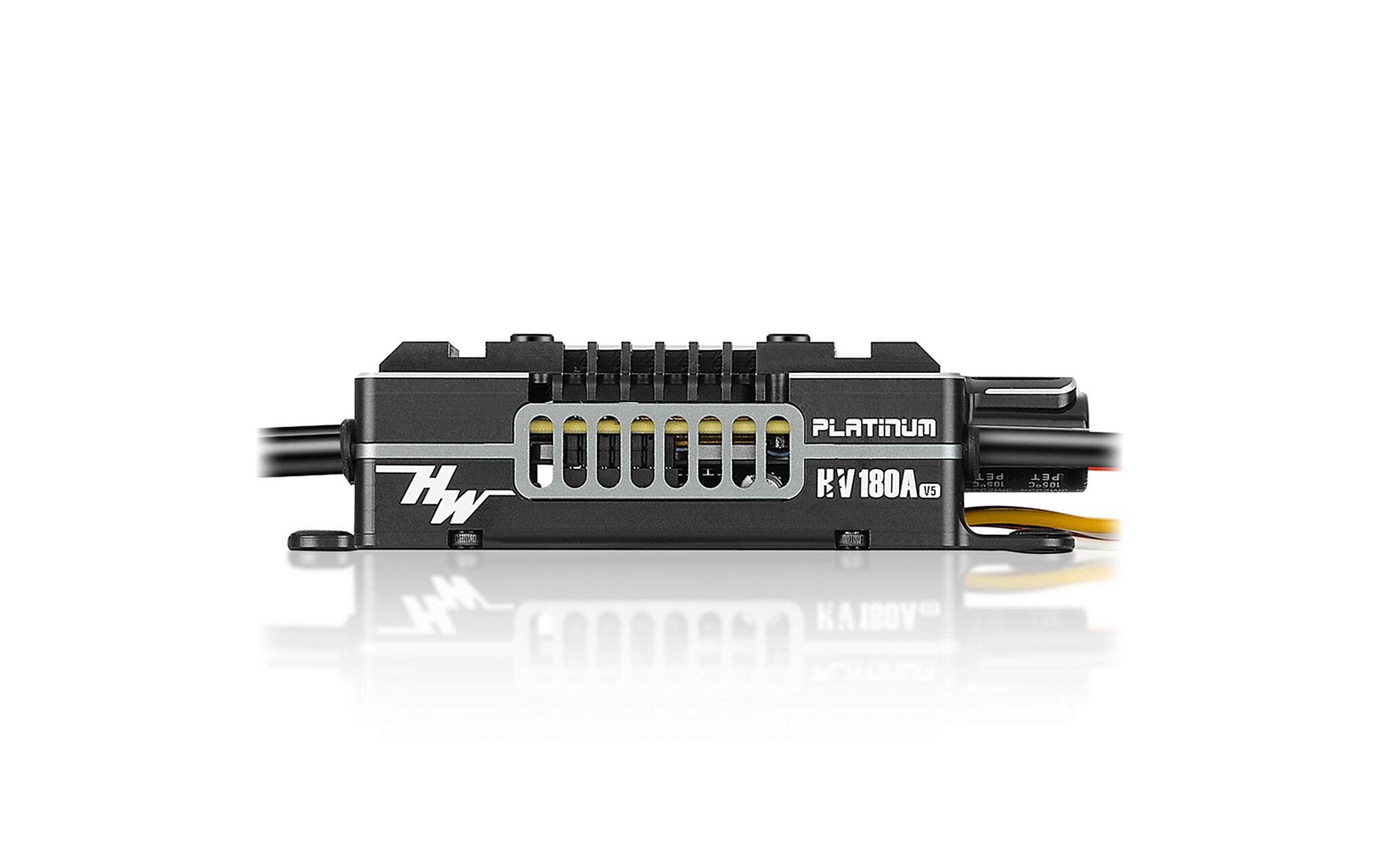 Brushless Regler Platinum Pro V5 180A HV 6-14S<br>Brushless ESC für Flugmodelle mit starkem 10A Bec