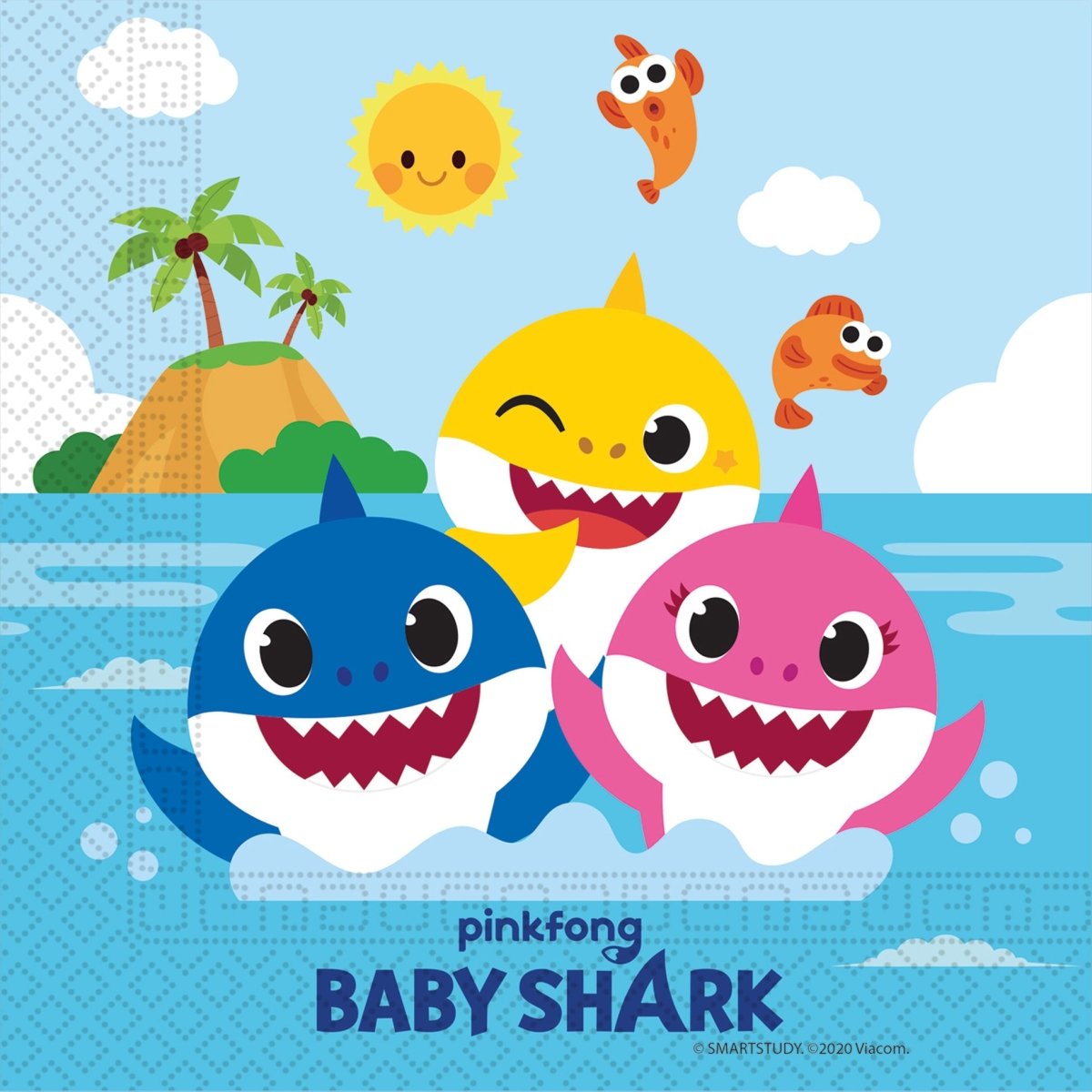 Baby Shark Servetten 33cm 20st