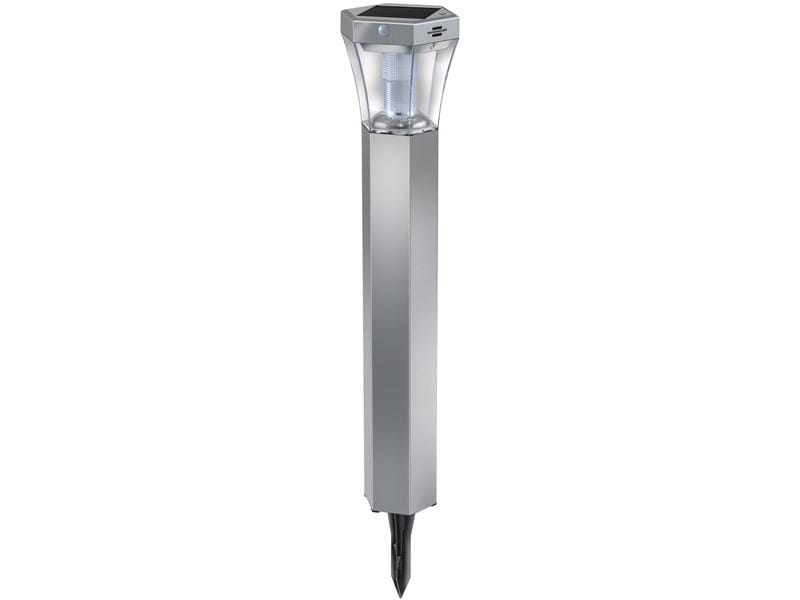 Brennenstuhl Sockelleuchte SOLAR silber Solarleuchte mit Erdspiess