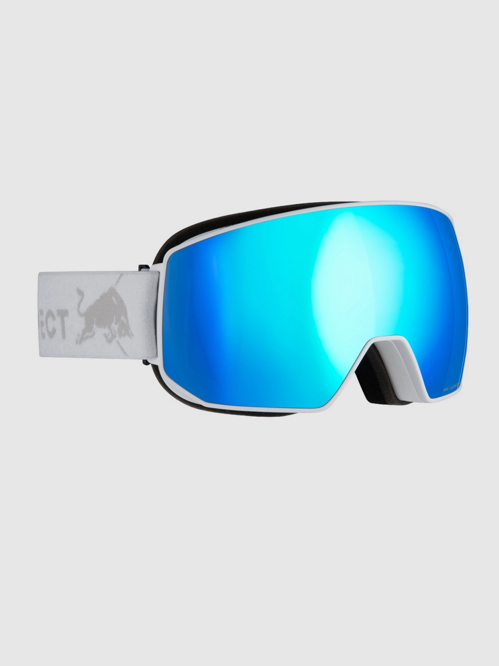 Red Bull SPECT Eyewear Fink White Goggle smoke with blue