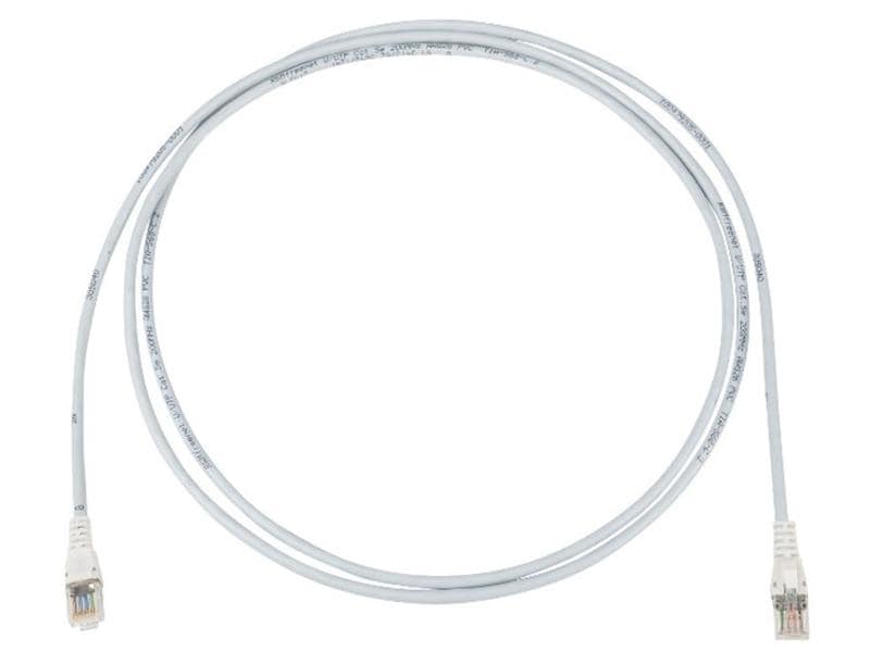 R&M Patchkabel Cat 5e, U/UTP, 2 m, Grau Rangierkabel RJ45/u zu RJ45/u mit PVC Mantel