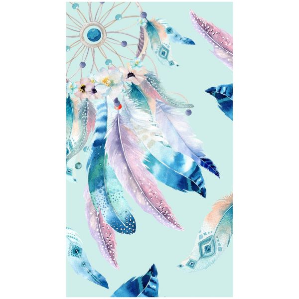 Casa de Praia Toalha de Praia Microfibra com Dream Catcher 180 x 100 cm Azul