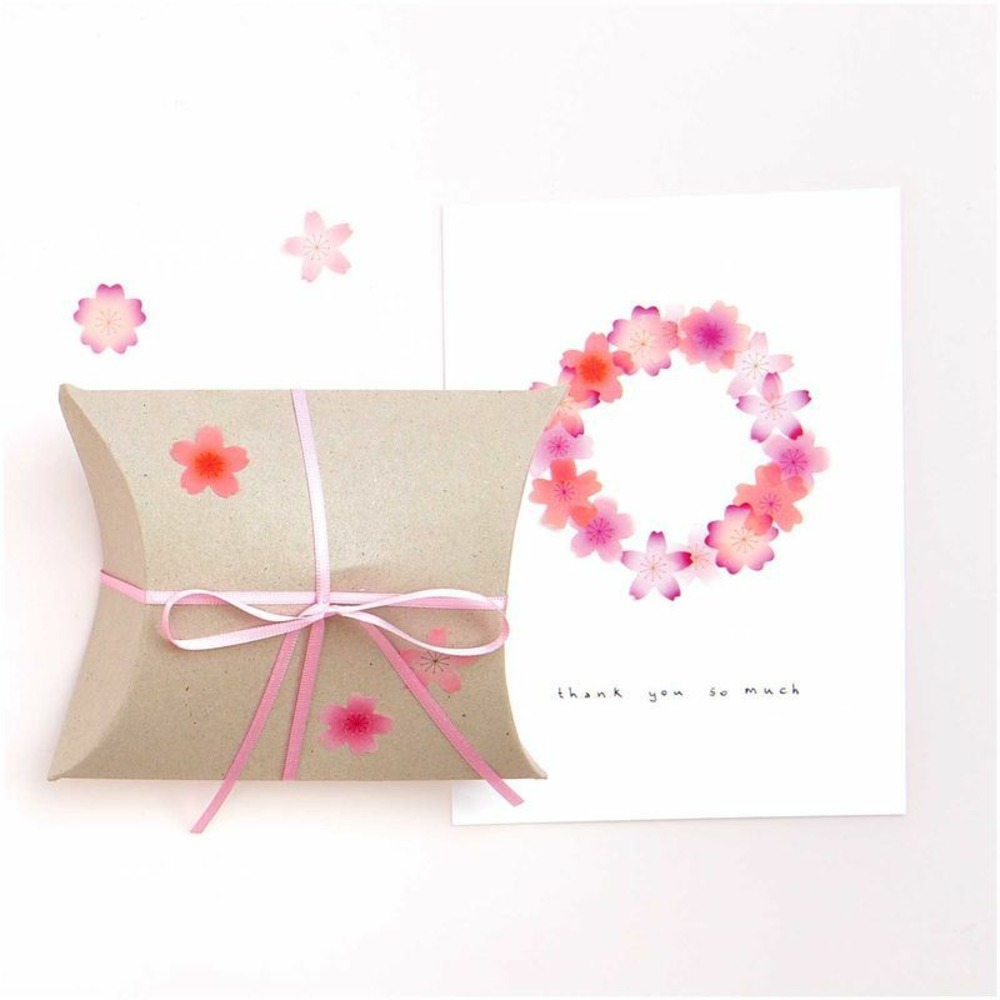Autocollants washi mix de fleurs de cerisier rose - printemps japonais