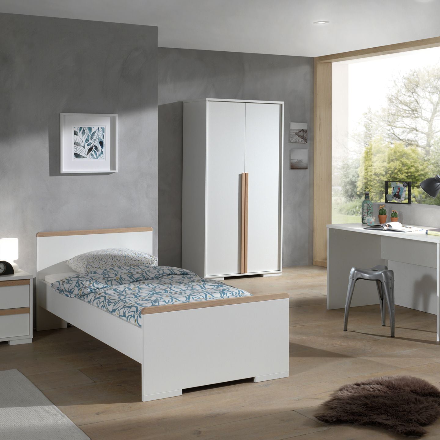 Vipack London Kledingkast 2-deurs - Wit