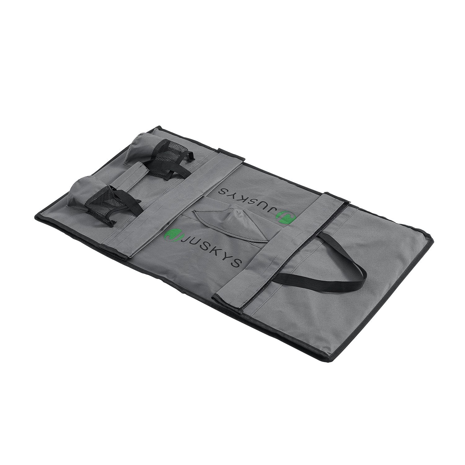 Juskys Bollerwagen 100 kg Tragkraft - Transportwagen faltbar - Einkaufen & Camping - Dunkelgrau