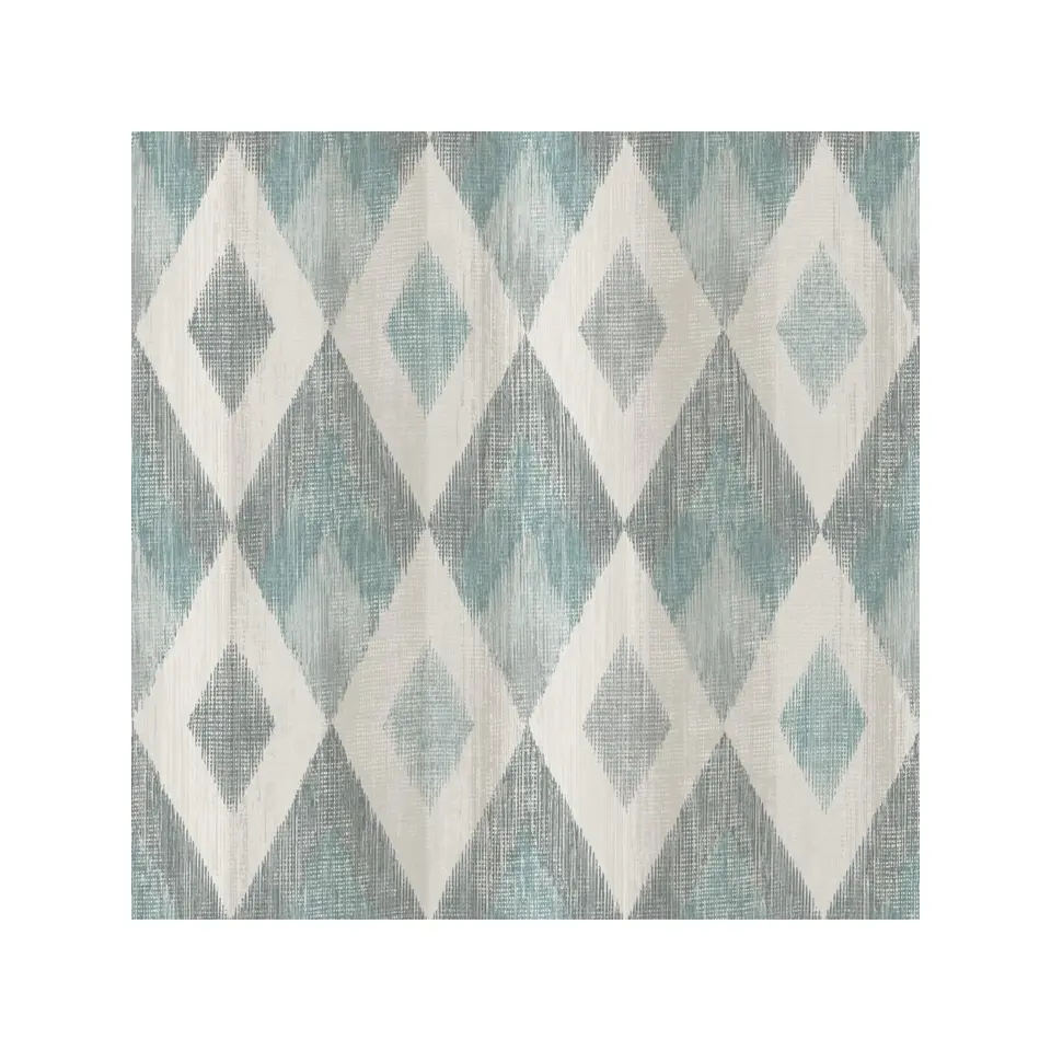 Dutch Wallcoverings - Odyssee ruit blauw/grijs - 0,53x10,05m