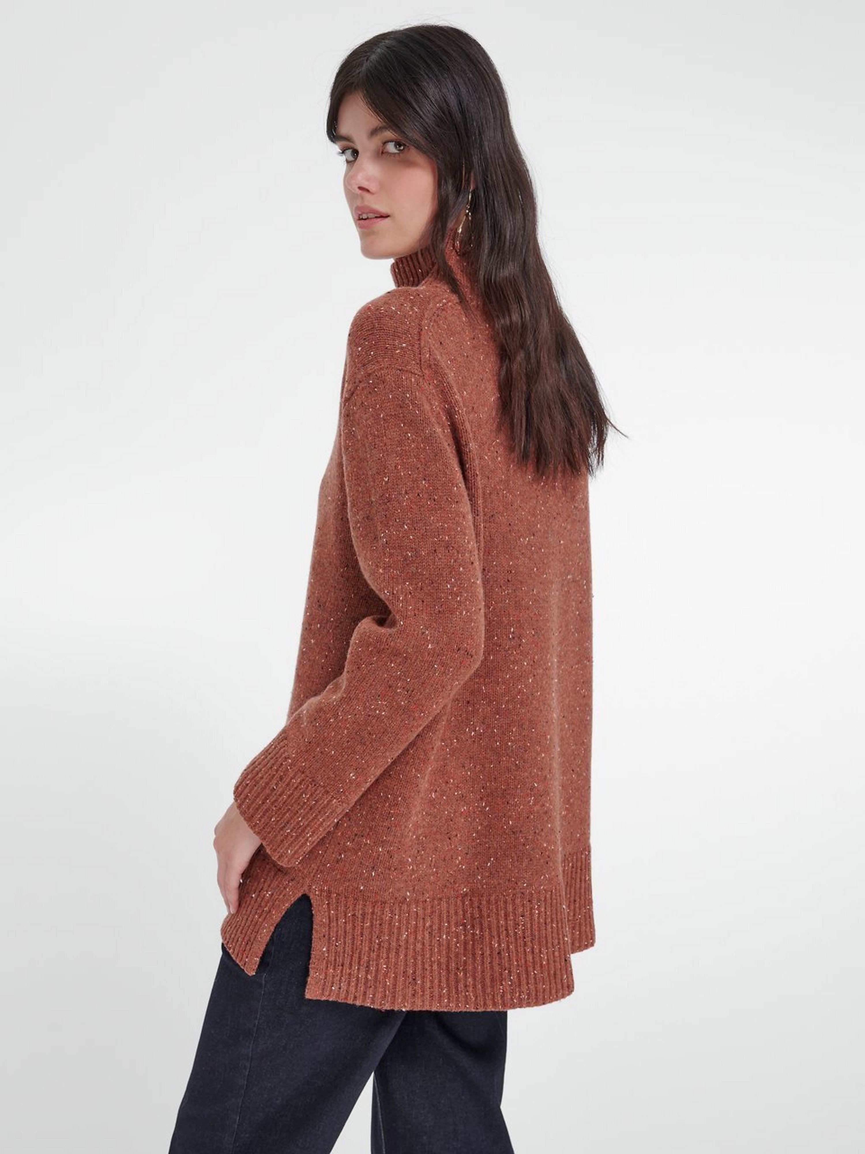 Pullover mit Stehbund