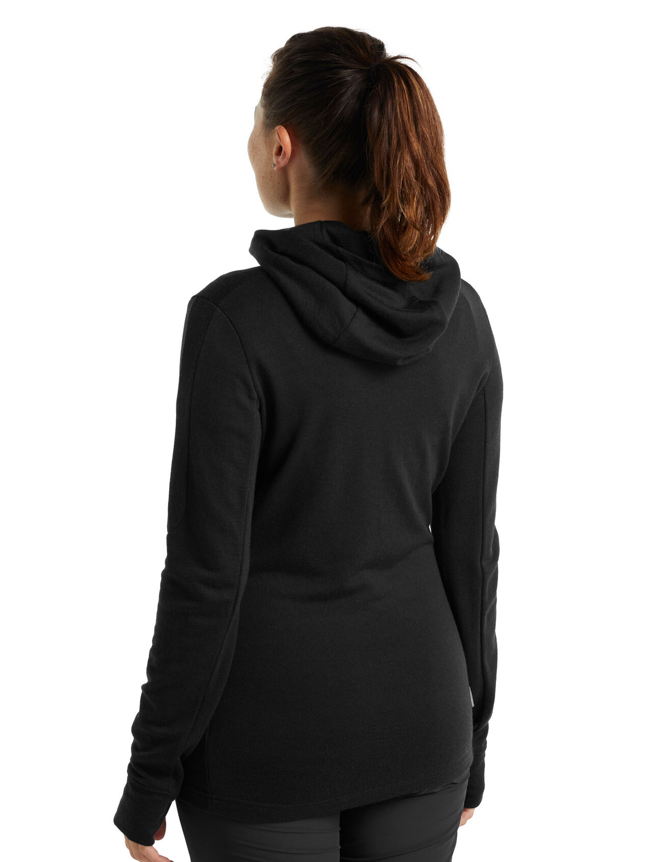 Merino Quantum III LS Zip Hood Dame IB001/Black