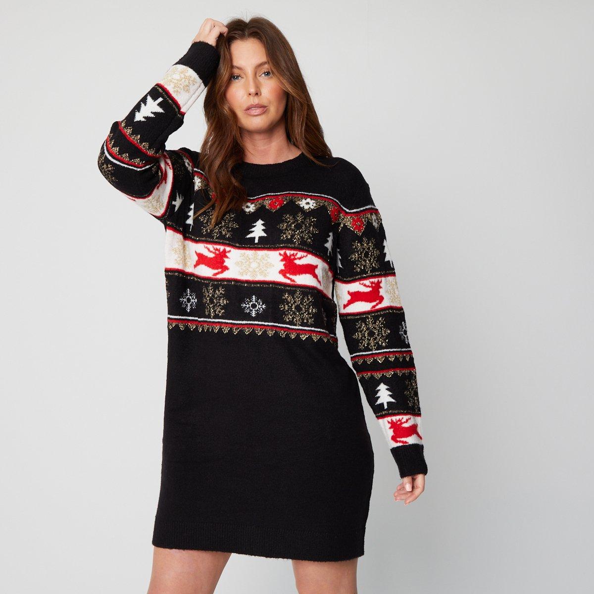 Be You Ladies Fairisle jumper Dress