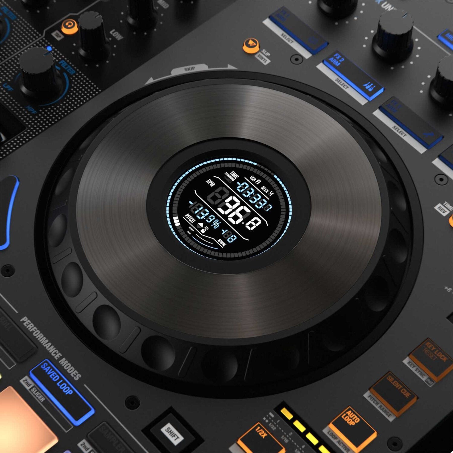 Reloop Mixon 8 Pro 4-kanaals hybride DJ-controller voor Serato DJ Pro