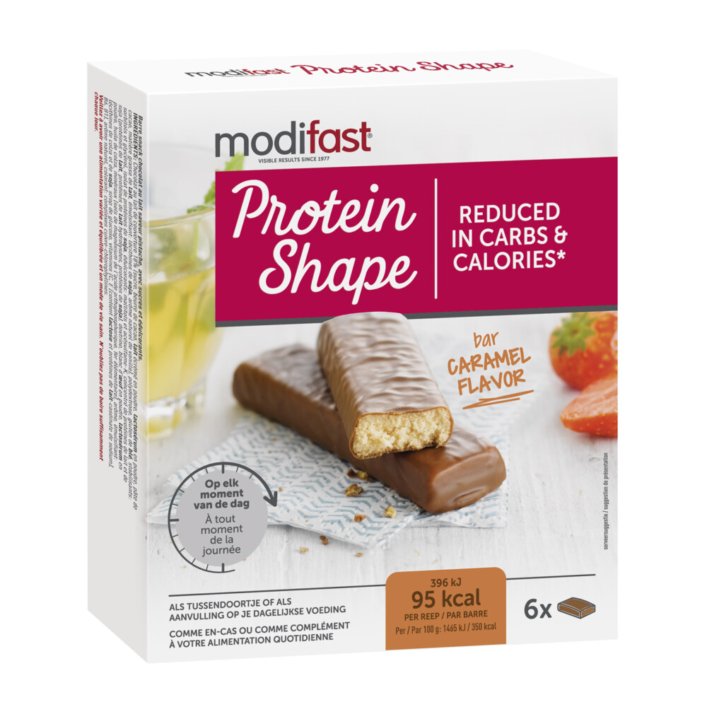 Modifast Protein Shape Reep Chocolade-Karamel6 x 27 gr