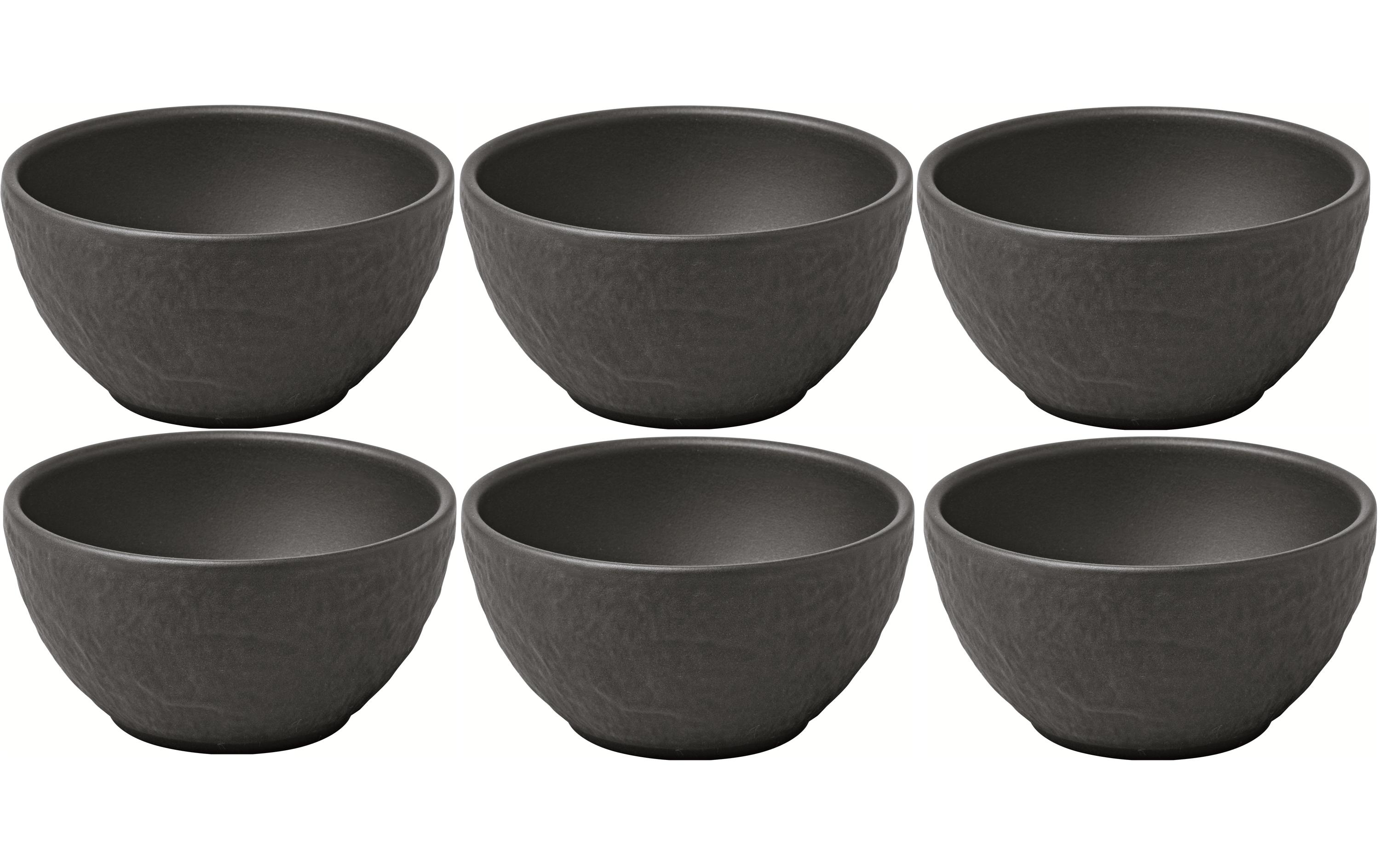 Snackschale Manufacture Rock 7.7 cm, 6 Stück, SchwarzDipschalen Set aus Porzellan