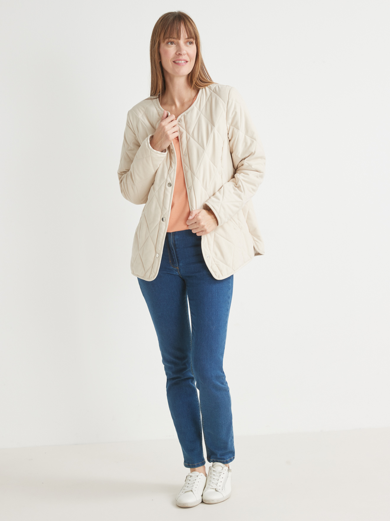 Veste matelassée à pressions