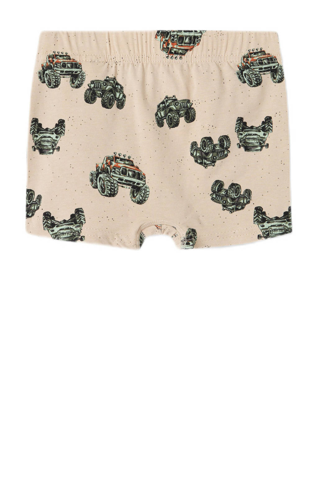 boxershort NMMTIGHTS MONSTER TRUCK - set van 3 beige/groen