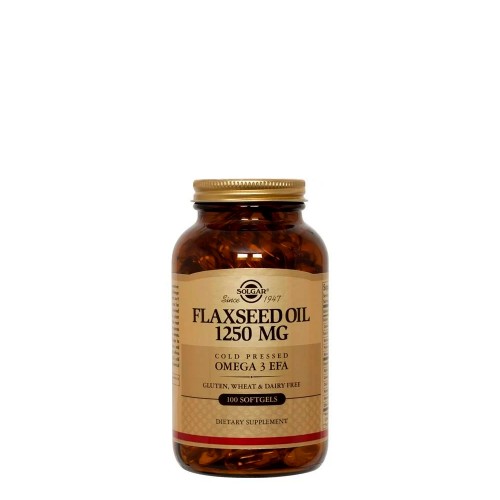 Solgar Óleo de Sementes de Linho 1250mg 100 cápsulas