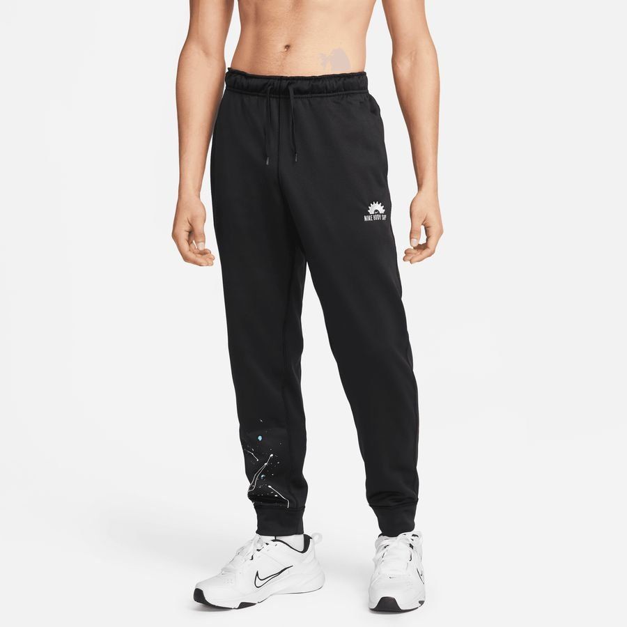 Nike Bas de Survêtement Therma-FIT Fleece - Noir/Blanc
