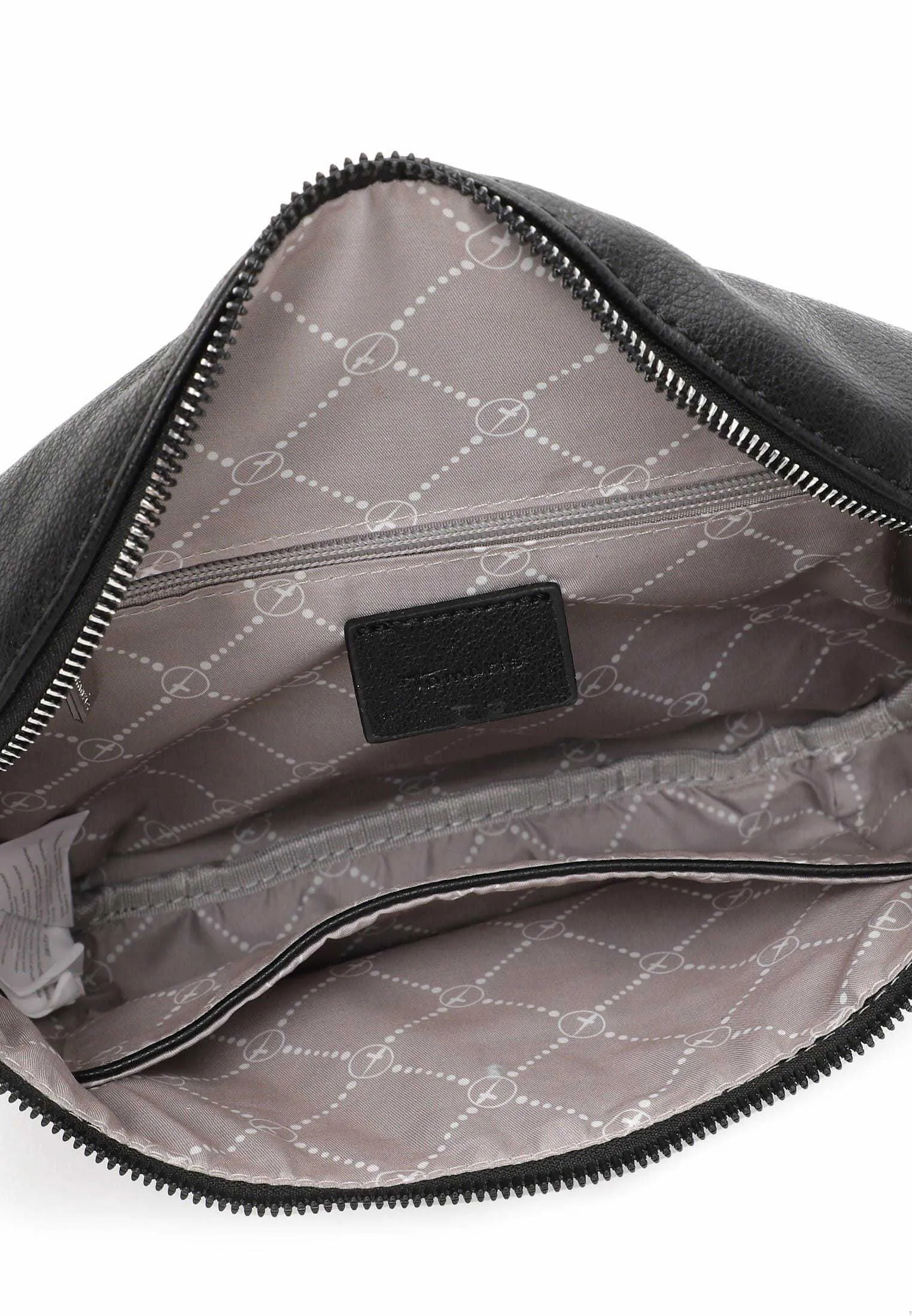 TAMARIS Gürteltasche / Bodybag Schwarz Lederimitat