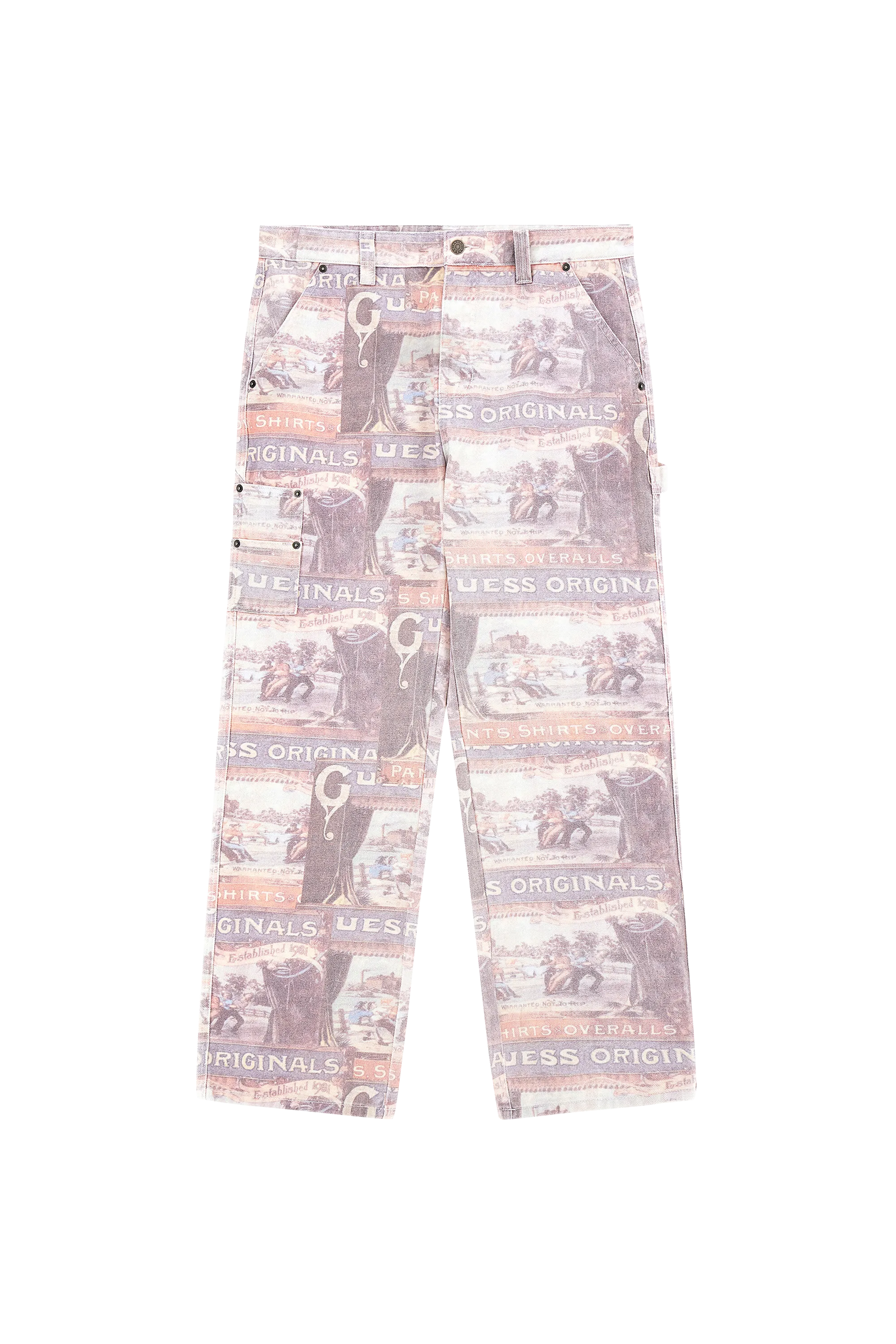 GUESS ORIGINALS Pantalon GO VTGE RANCH CARPENT P Multicolore
