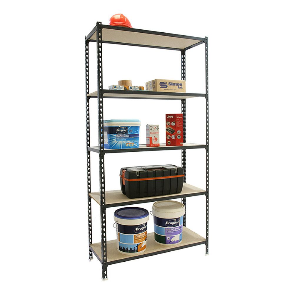 LAGERHYLLE SIMONRACK MADERCLICK5 PLUS 200X100X30CM SVART/TRE
