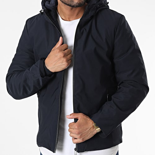 Veste Zippée Capuche TR-2205 Bleu Marine
