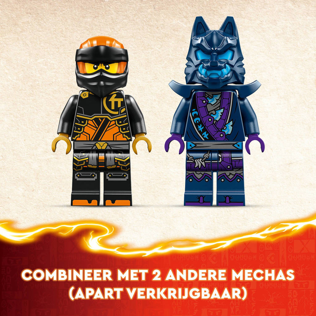 Ik raad deze set zeker aan!Cole's elementaire aardemecha Actiefiguur Speelgoed voor Jongens en Meisjes 71806
