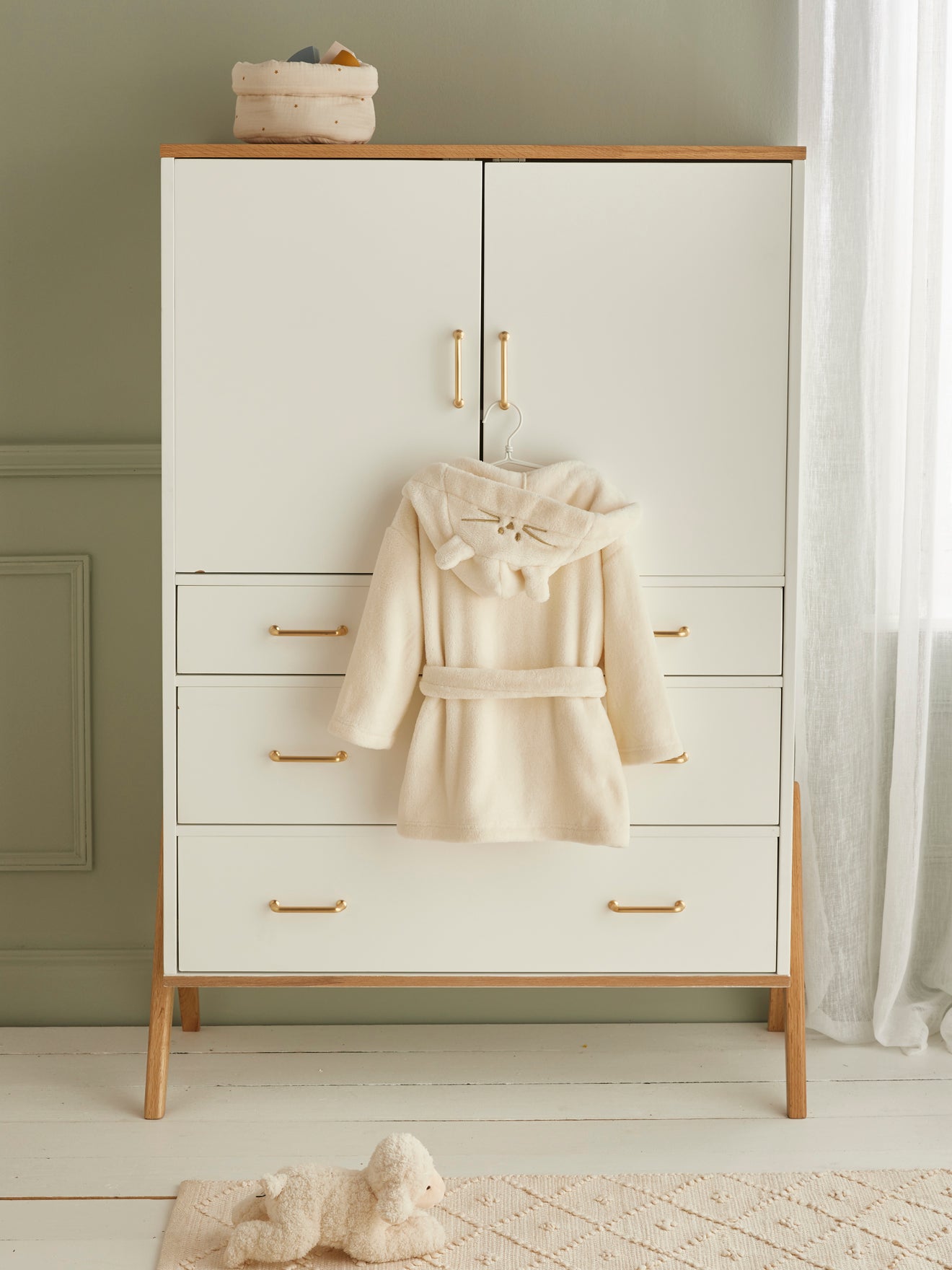 Robe de chambre enfant polaire chat