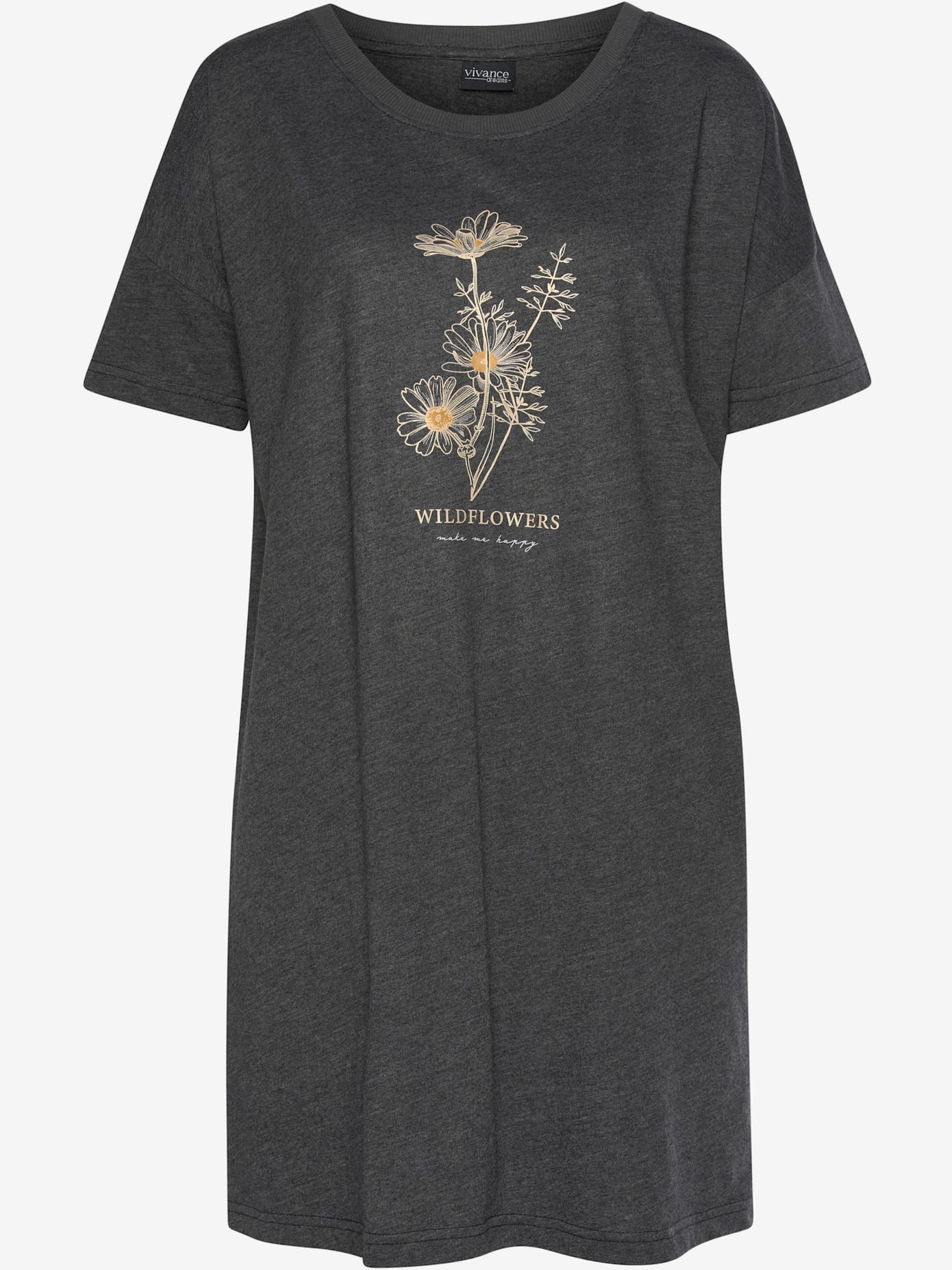 T-shirt de nuit court par lot de 2