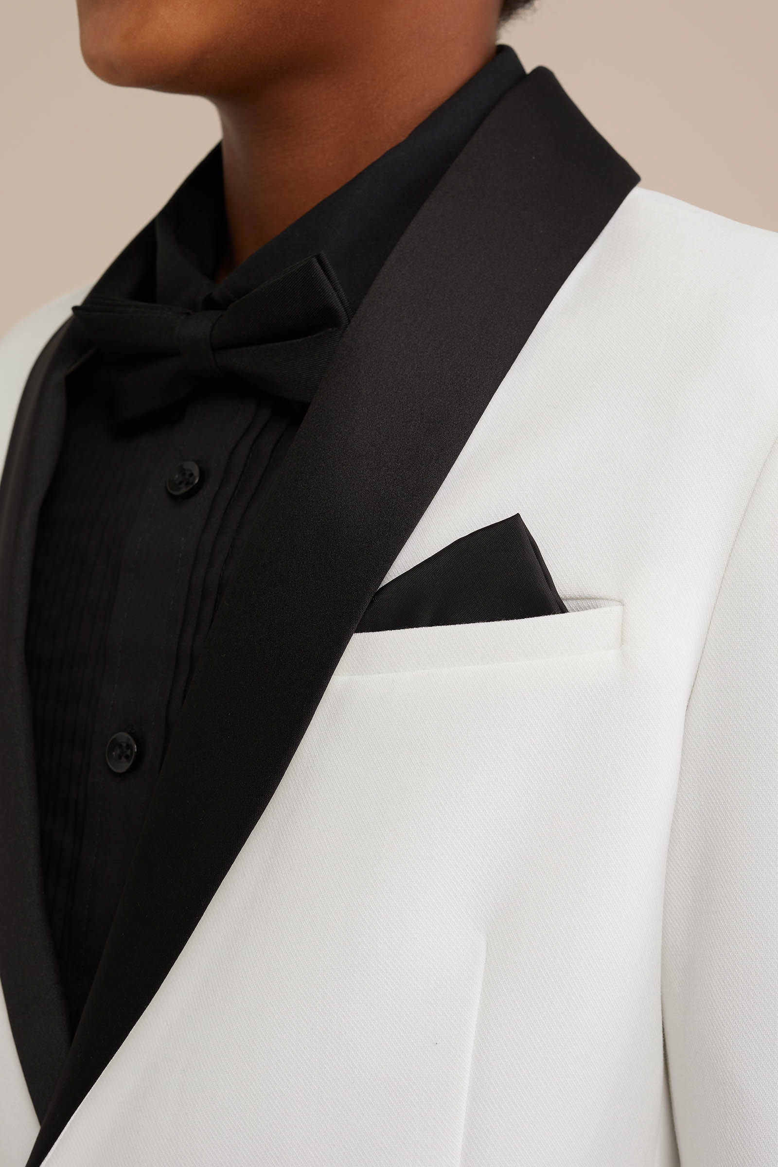 WE Fashion colbert wit/zwart