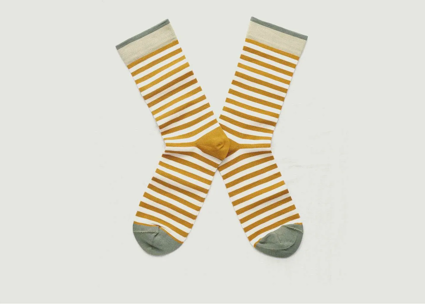 Chaussettes rayées à bords contrastés Bonne Maison