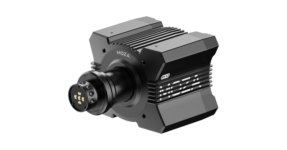 MOZAR9 V3 +RS V2 + SR-P bundel  (Zwart, Basis, stuur en pedalen)