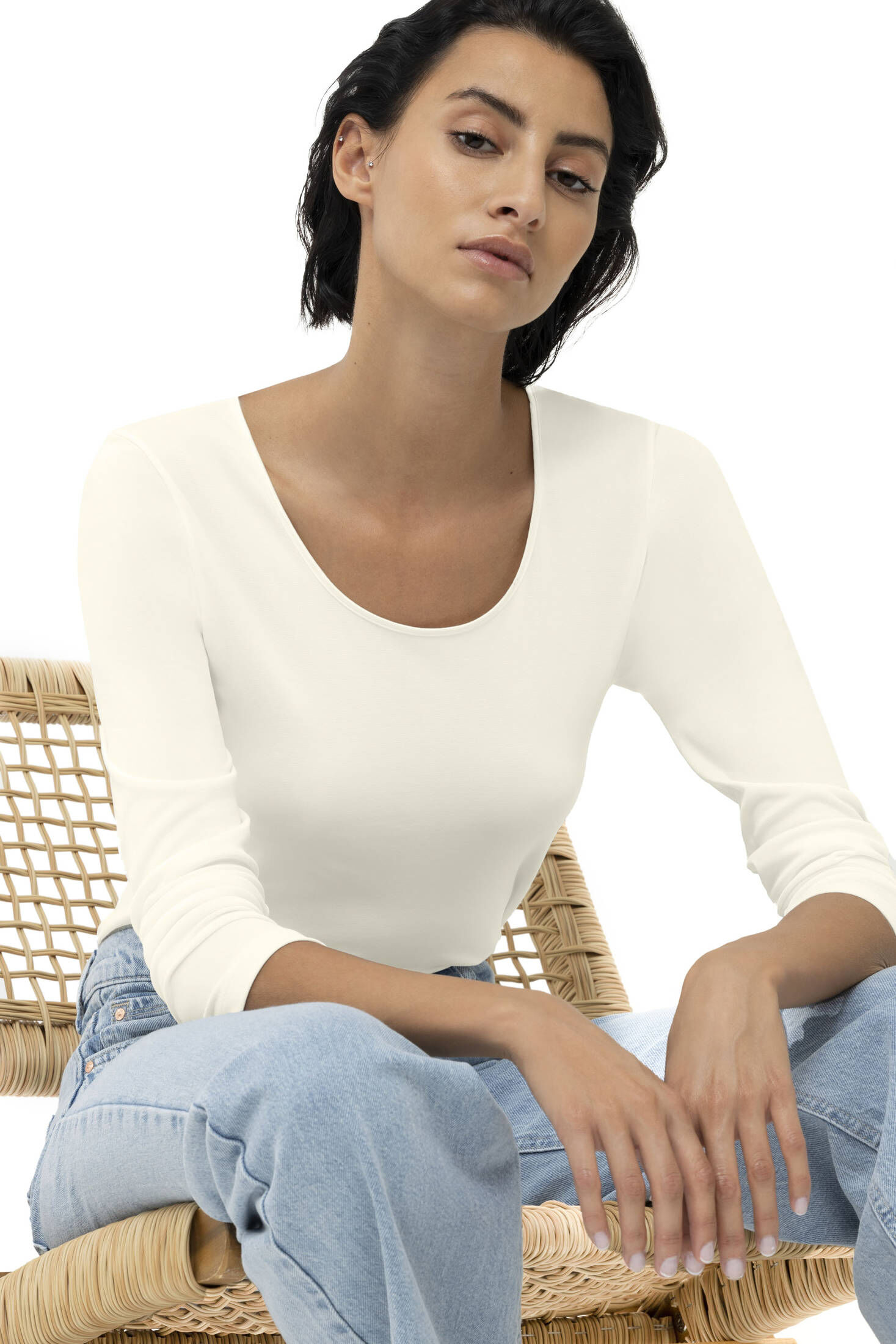 mey| Damen Loungewear-Shirt Langarm