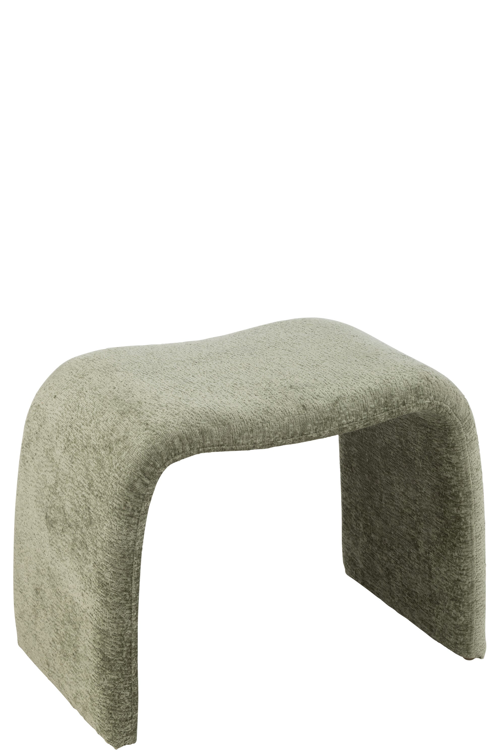 J-Line kruk N shape - textiel - muntgroen
