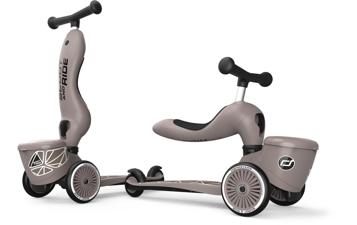 Scooter Brown lines BraunScooter mit Sitz