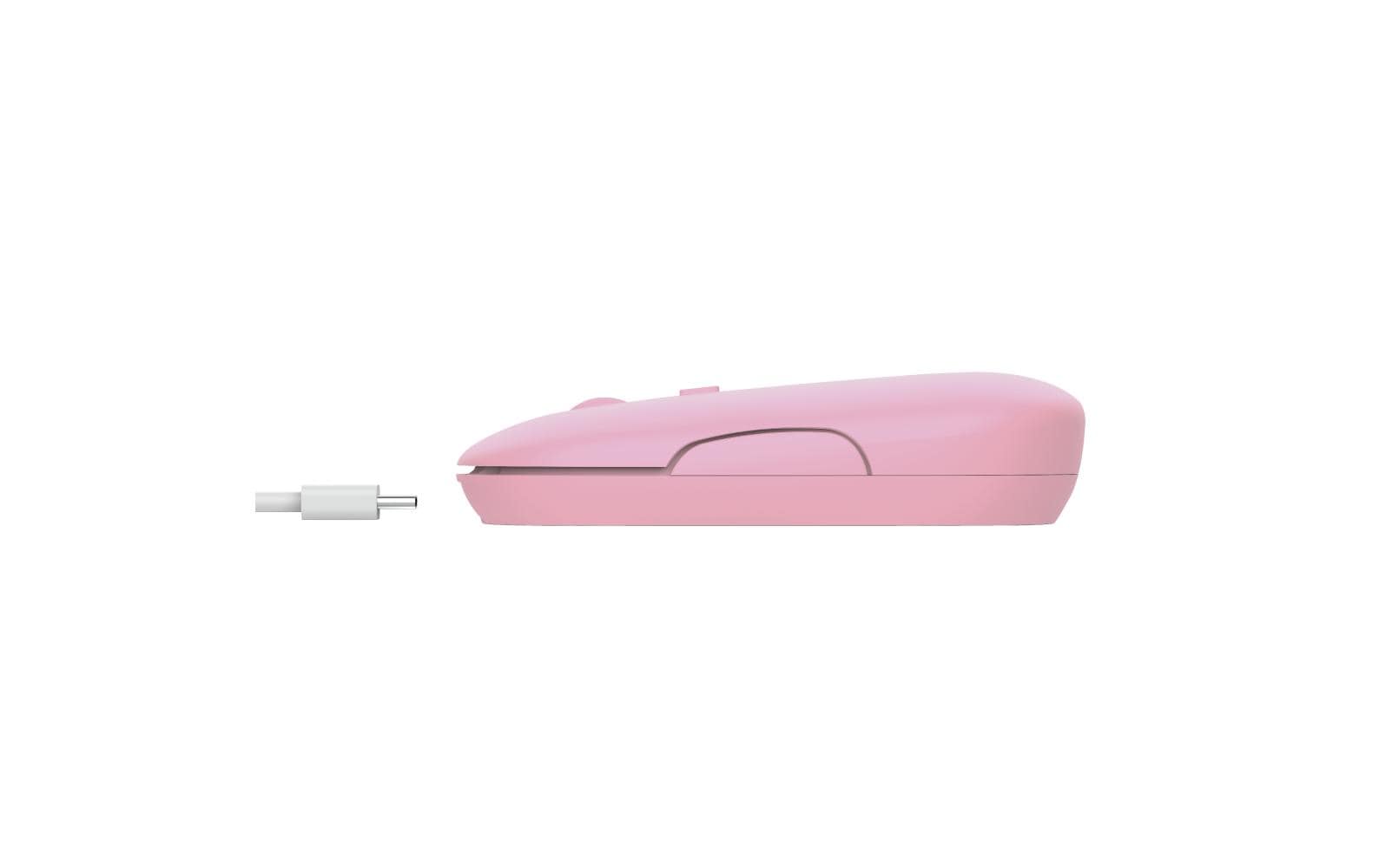 Maus Puck Rechargeable PinkWiederaufladbare Funkmaus mit abgerundeten Design