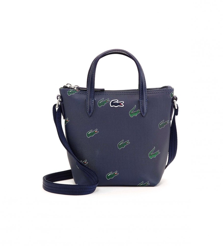 Bolsa de ombro mini piqué Lacoste Holiday azul