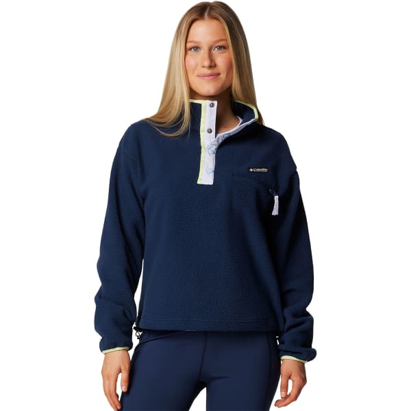 Sweat polaire COLUMBIA HELVETIA II CROPPED HALF SNAP FLEECE W COLLEGIATE NAVY