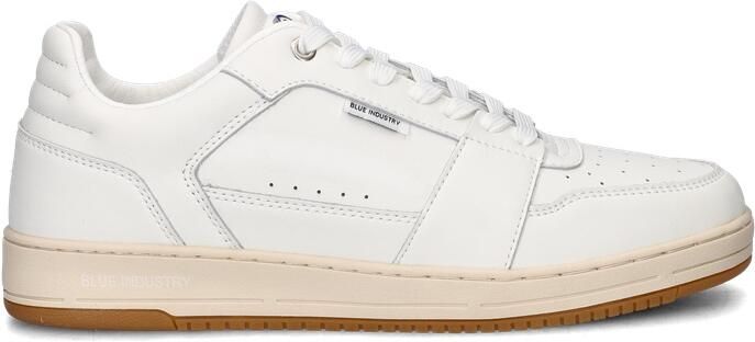 Blue Industry Sunday Cup leren sneakers wit